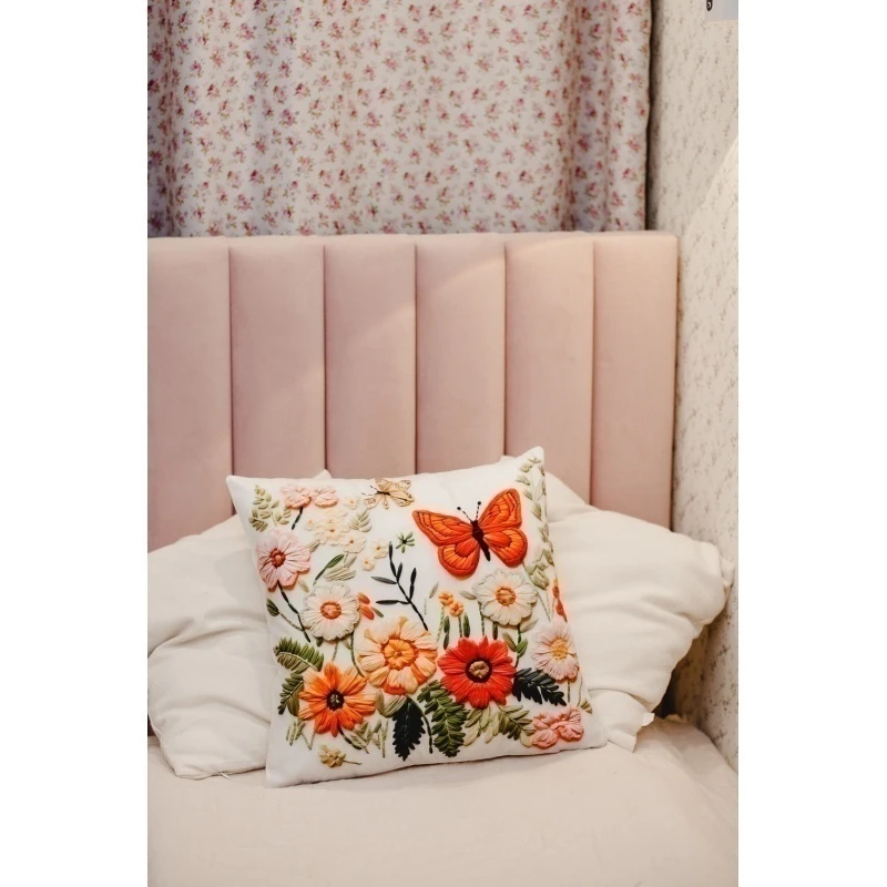 Наволочка декоративная декоративная 2 шт 3D эффект (бежевый)