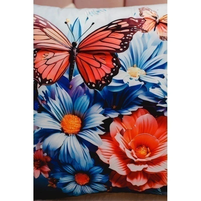 Наволочка декоративная декоративная 2 шт 3D эффект (синий)