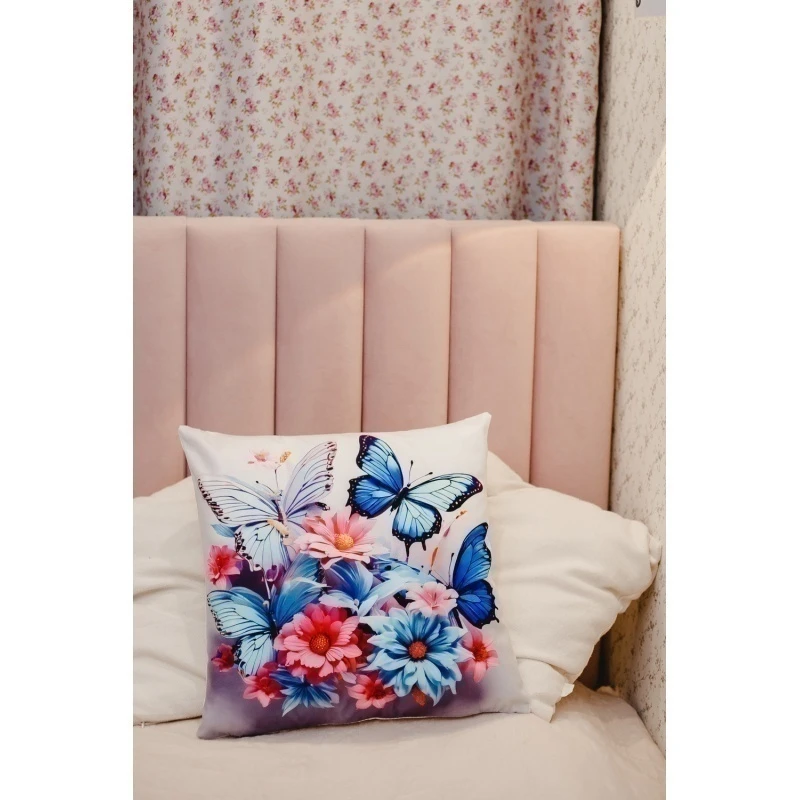 Наволочка декоративная декоративная 2 шт 3D эффект (сиреневый)