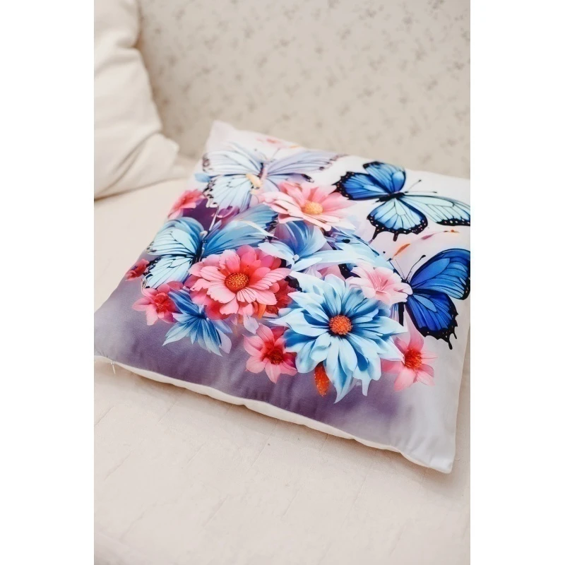 Наволочка декоративная декоративная 2 шт 3D эффект (сиреневый)