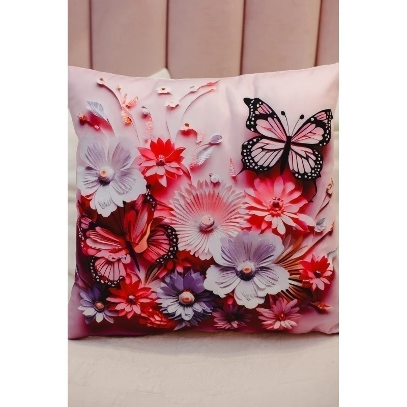 Наволочка декоративная декоративная 2 шт 3D эффект (сиреневый)