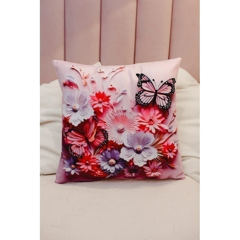 Наволочка декоративная декоративная 2 шт 3D эффект (сиреневый)