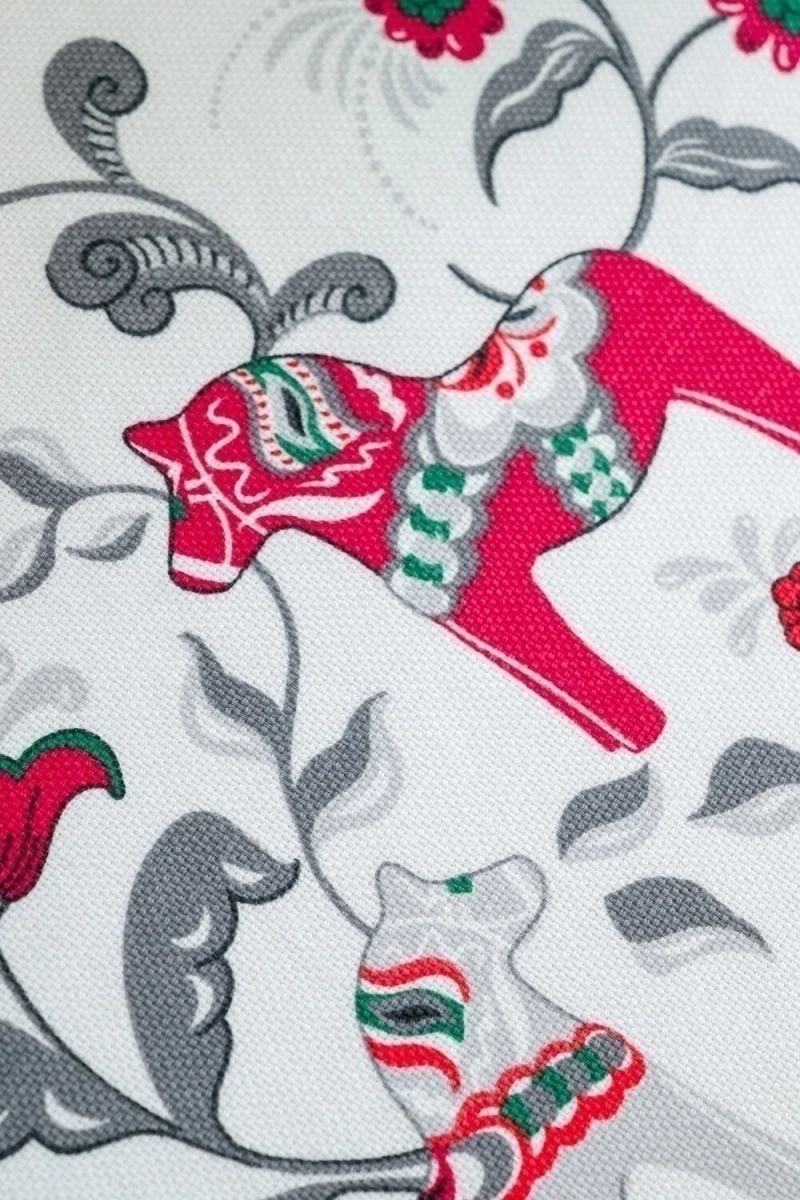 Скатерть Городецкая лошадка (белый)