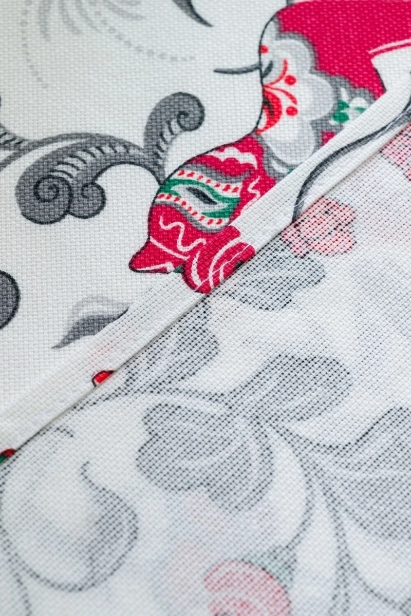 Скатерть Городецкая лошадка (белый)