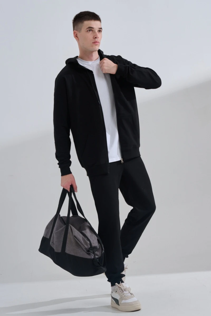 Костюм с брюками 14477 (черный)