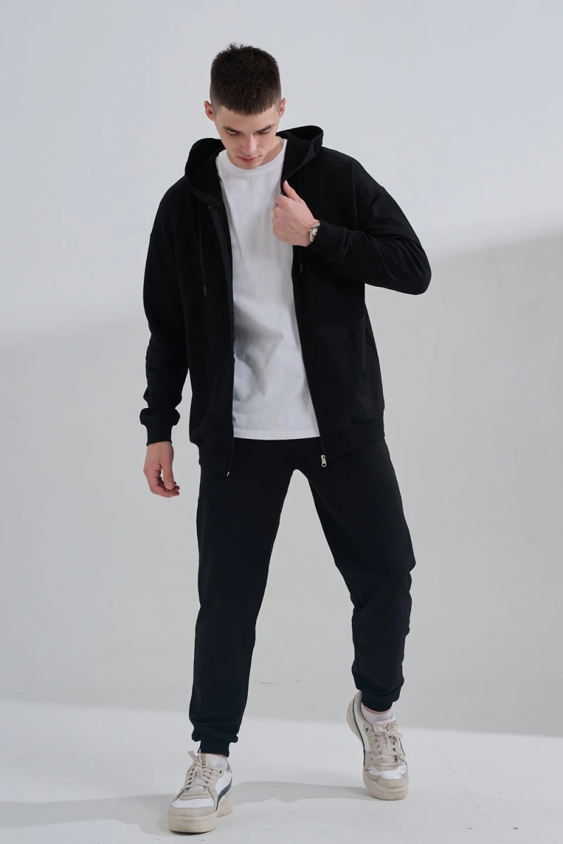 Костюм с брюками 14477 (черный)