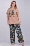Пижама с брюками Медина (кофе)