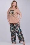 Пижама с брюками Медина (кофе)