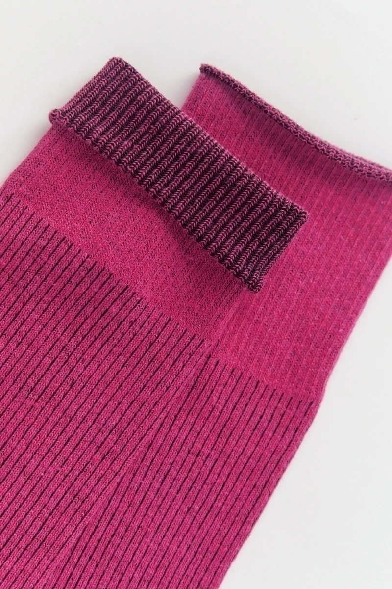 Гольфы Ретро (набор 2 пары) (фуксия)