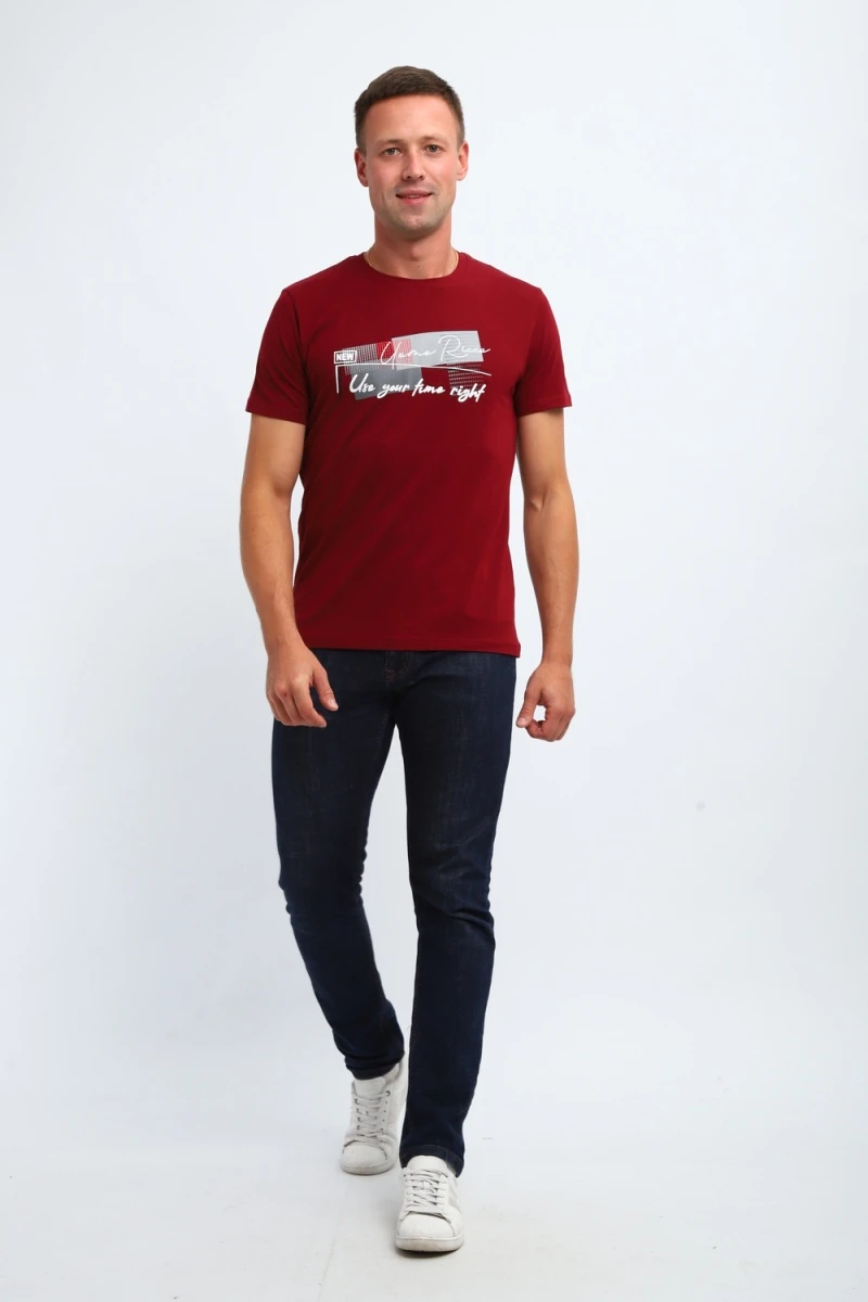 Футболка 058 (бордовый)