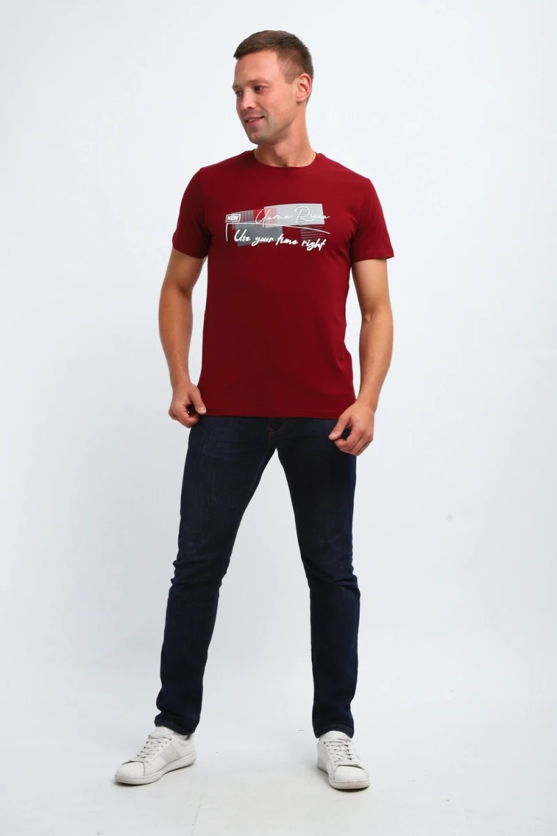 Футболка 058 (бордовый)