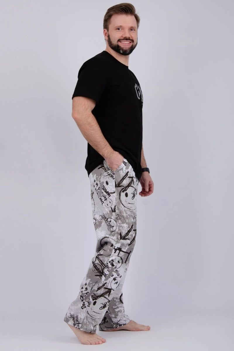 Пижама с брюками Неро (черный)