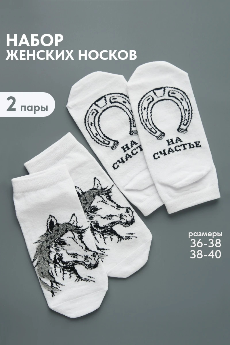 Носки стандарт Подкова (набор 2 пары) (белый)