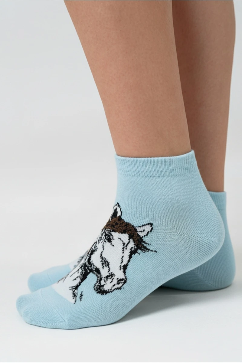 Носки стандарт Подкова (набор 2 пары) (голубой)