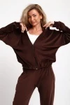 Костюм с брюками 061 (коричневый)