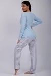 Пижама с брюками Ути-пути (голубой)