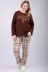Пижама с брюками Голди (шоколадный)