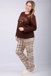 Пижама с брюками Голди (шоколадный)