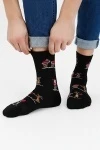 Носки стандарт Новогодняя история (черный)