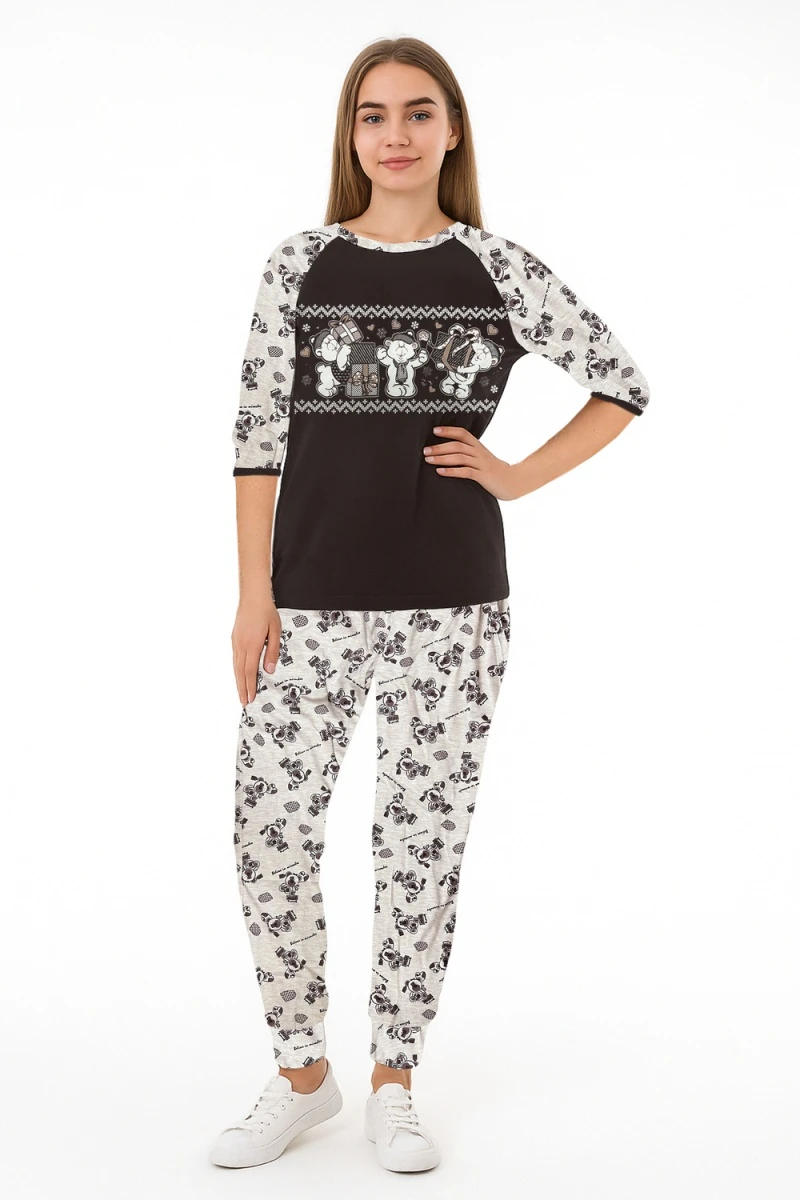 Костюм с брюками 313 (коричневый)