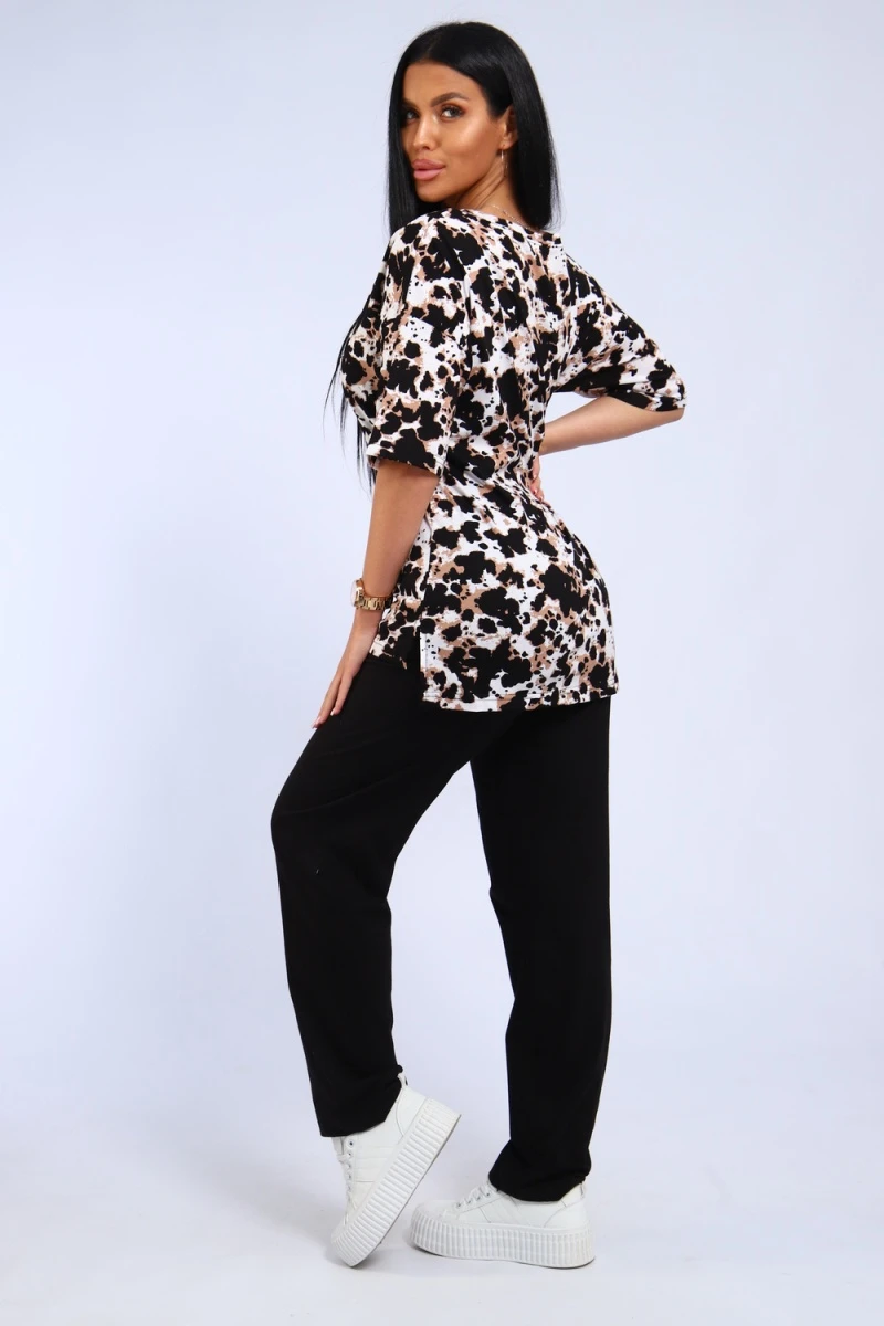 Костюм с брюками 343 (черный)