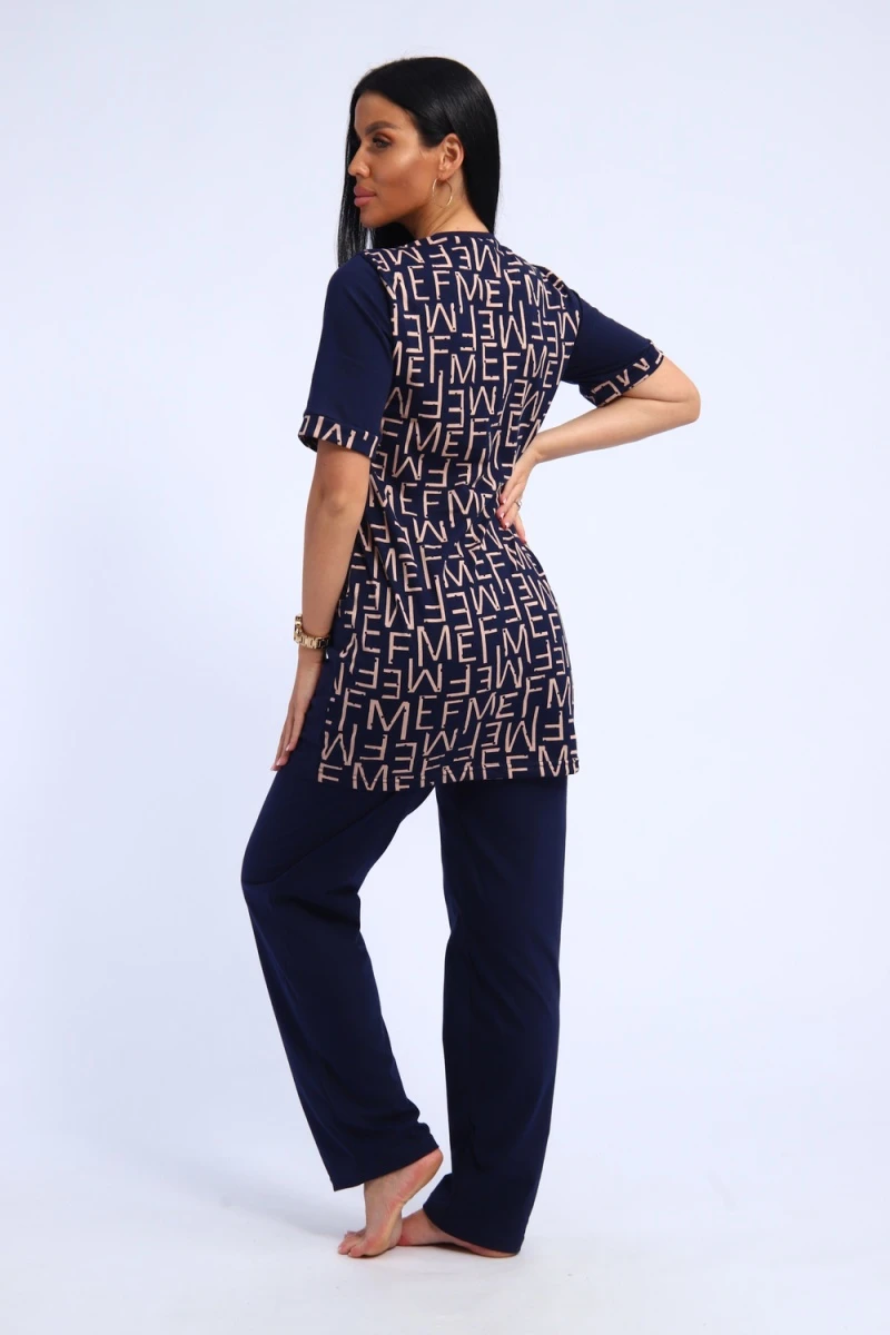 Костюм с брюками 346 (темно-синий)