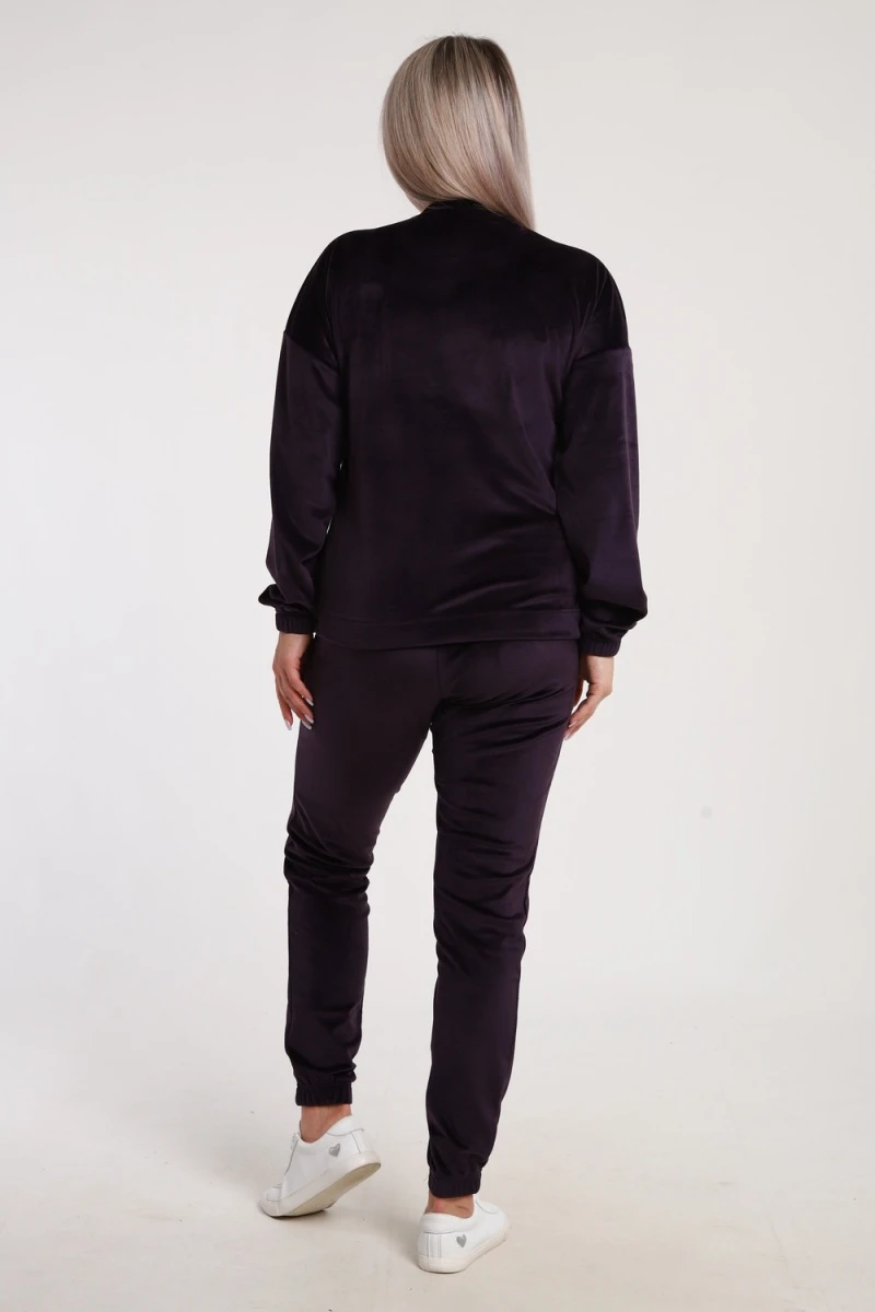 Костюм с брюками 633 Зимушка (баклажан)