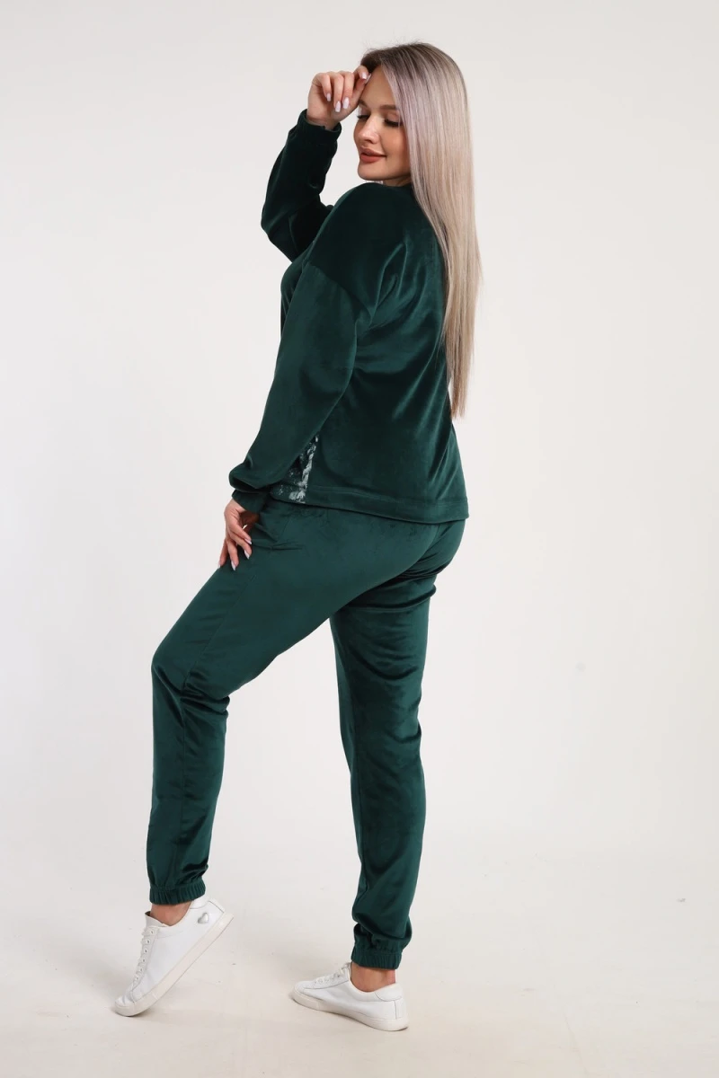 Костюм с брюками 633 Зимушка (изумрудный)