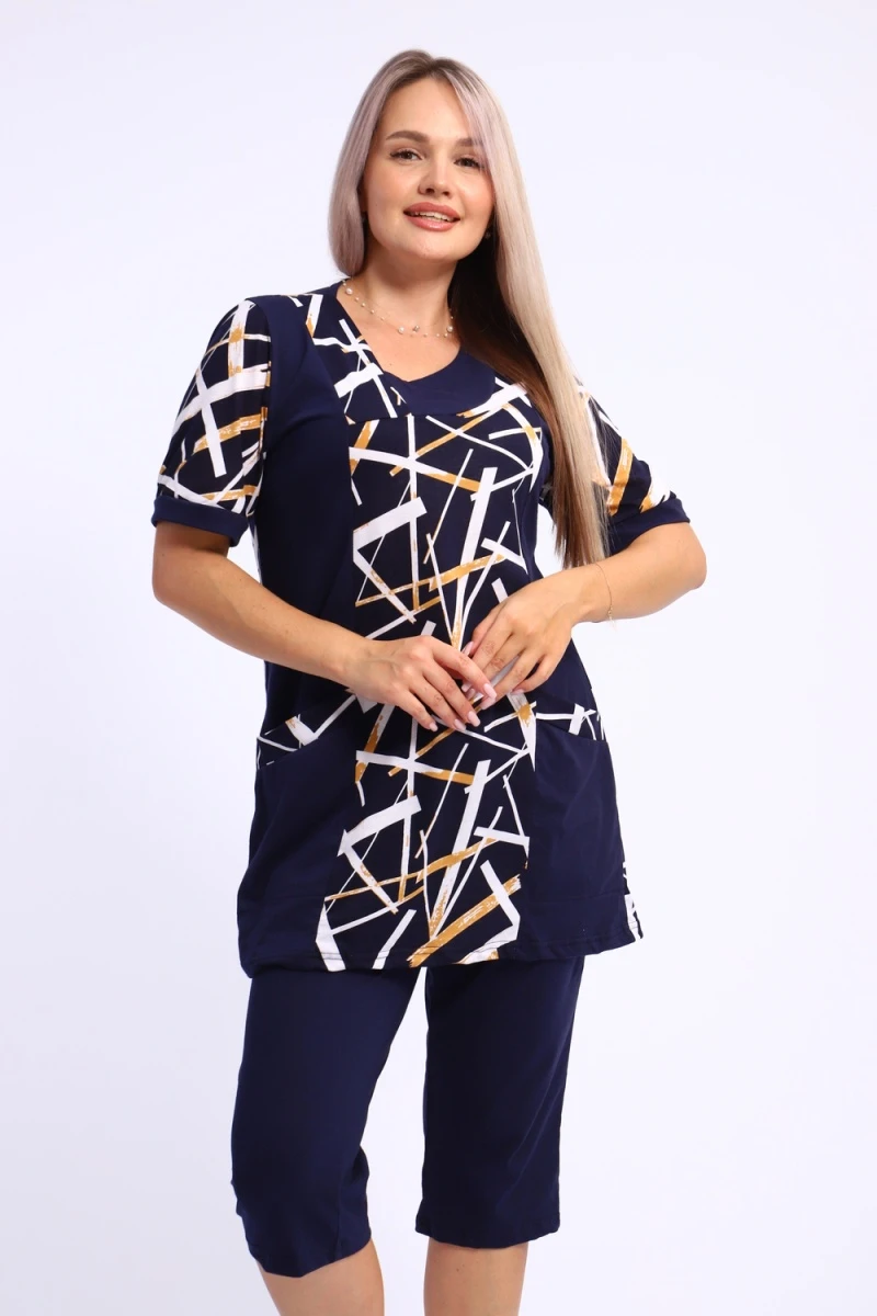 Костюм с бриджами 260 (темно-синий)