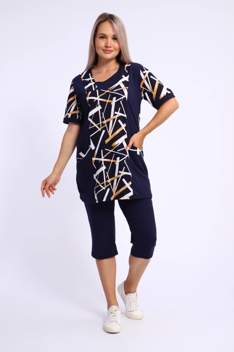 Костюм с бриджами 260 (темно-синий)