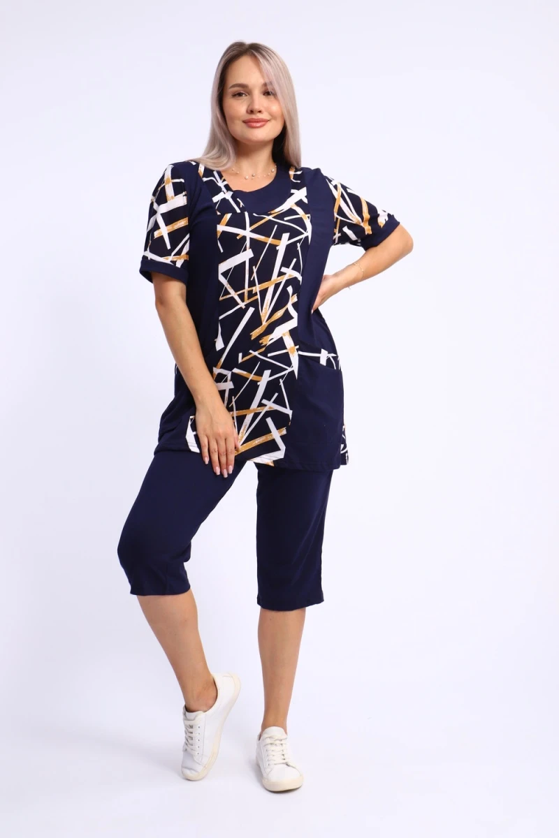 Костюм с бриджами 260 (темно-синий)