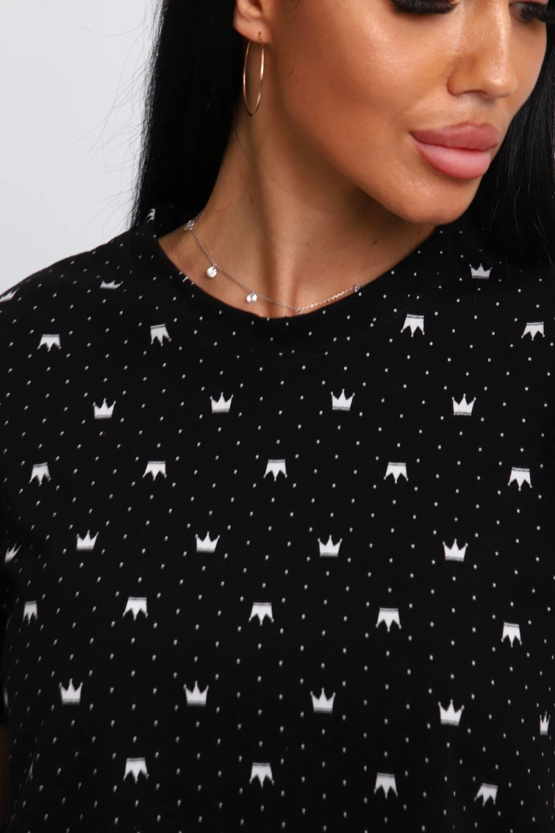 Пижама с брюками 308 (черный)