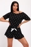 Пижама с шортами 297 (черный)