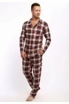 Пижама с брюками 802 Оливер (бордовый)