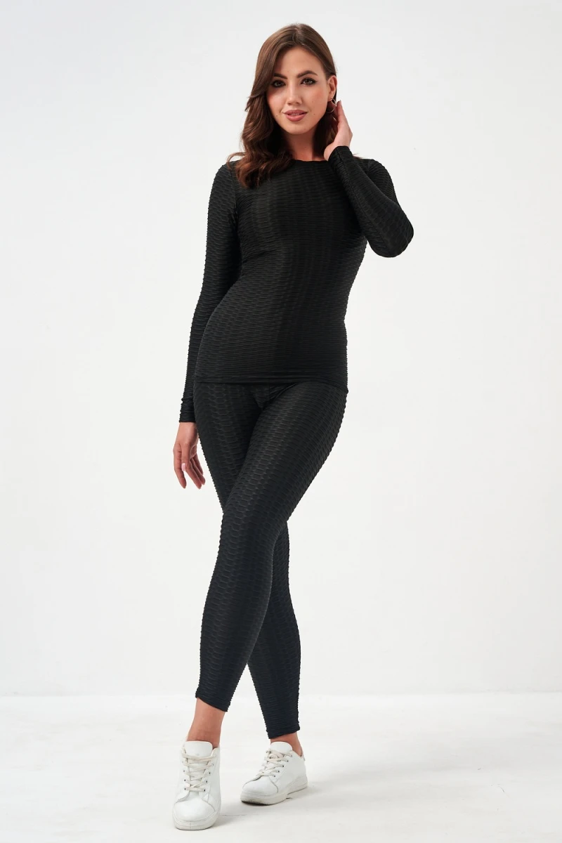 Костюм с лосинами 52720 (черный)