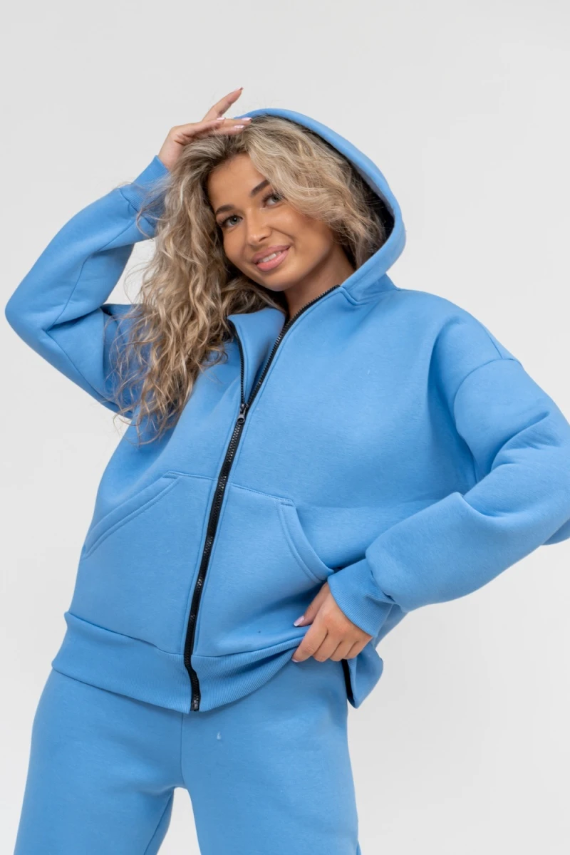 Костюм с брюками 36598 (голубой)