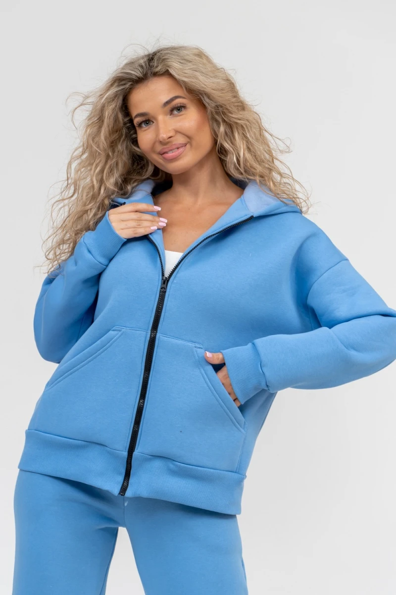 Костюм с брюками 36598 (голубой)