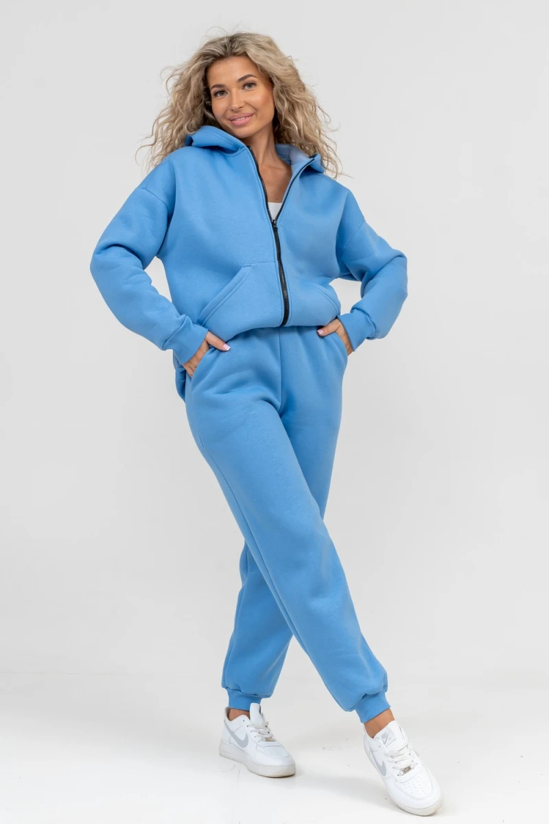 Костюм с брюками 36598 (голубой)