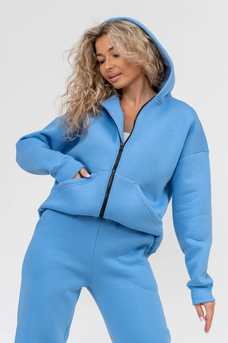 Костюм с брюками 36598 (голубой)