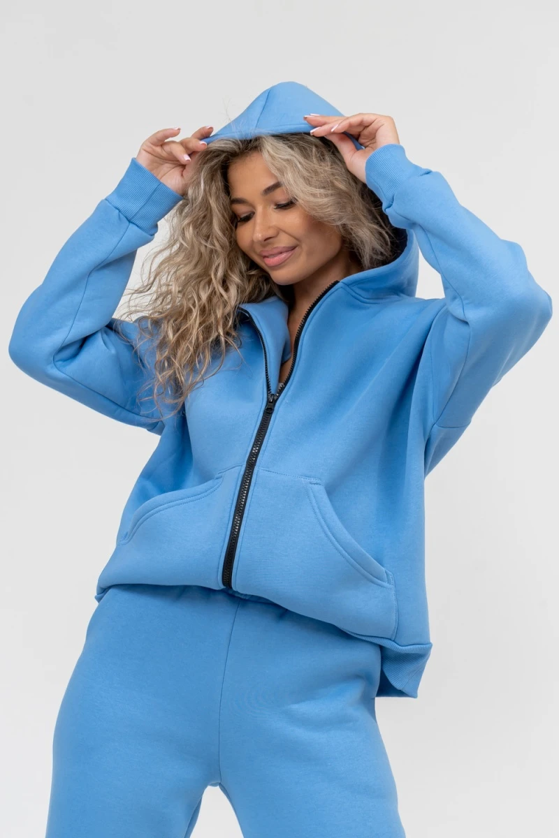 Костюм с брюками 36598 (голубой)