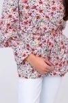 Блузка 319BEG (беж/цветы)