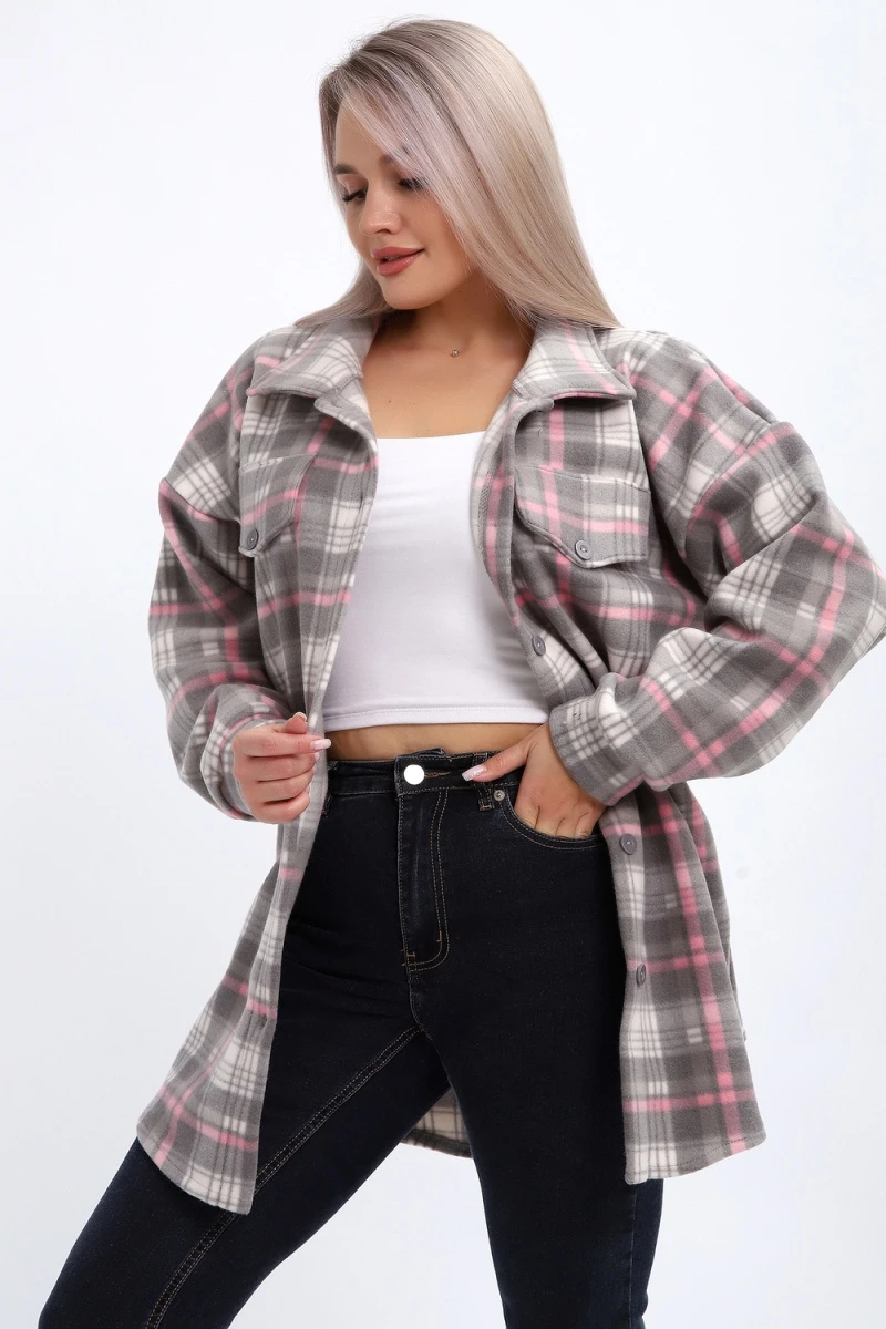 Толстовка 885 (серо-розовый)