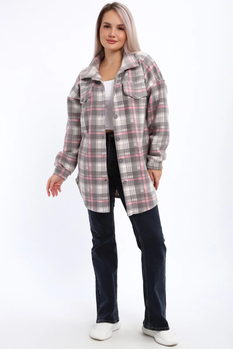 Толстовка 885 (серо-розовый)