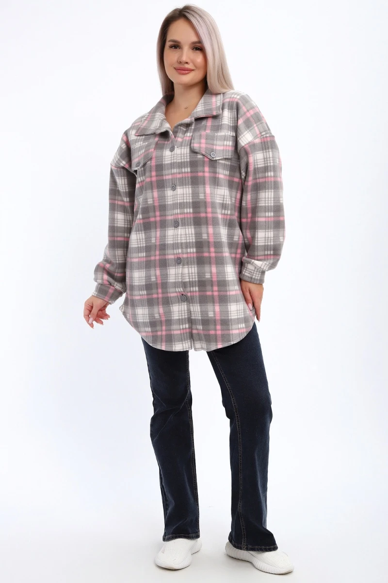 Толстовка 885 (серо-розовый)