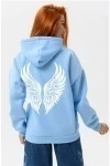 Толстовка 8578 (голубой+ангел)