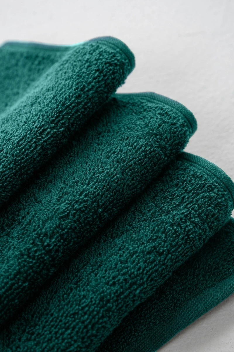 Полотенце Софатекс 70 * 140 для ванной и бани bs (темно-зеленый)