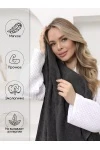 Полотенце Софатекс 70 * 140 для ванной и бани bs (графит)