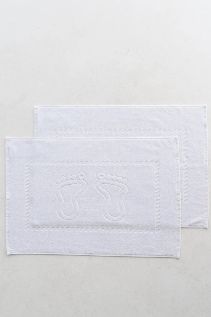 Полотенце Софатекс 50 * 70 коврик ножки 2шт (белый)