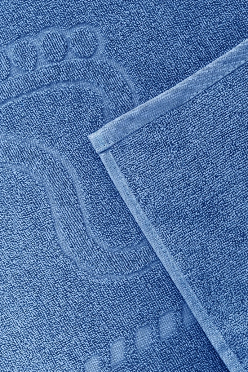 Полотенце Софатекс 50 * 70 коврик ножки 2шт (голубой)