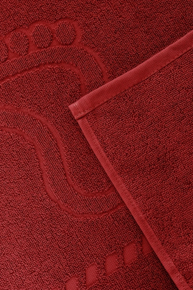 Полотенце Софатекс 50 * 70 коврик ножки 2шт (красный)